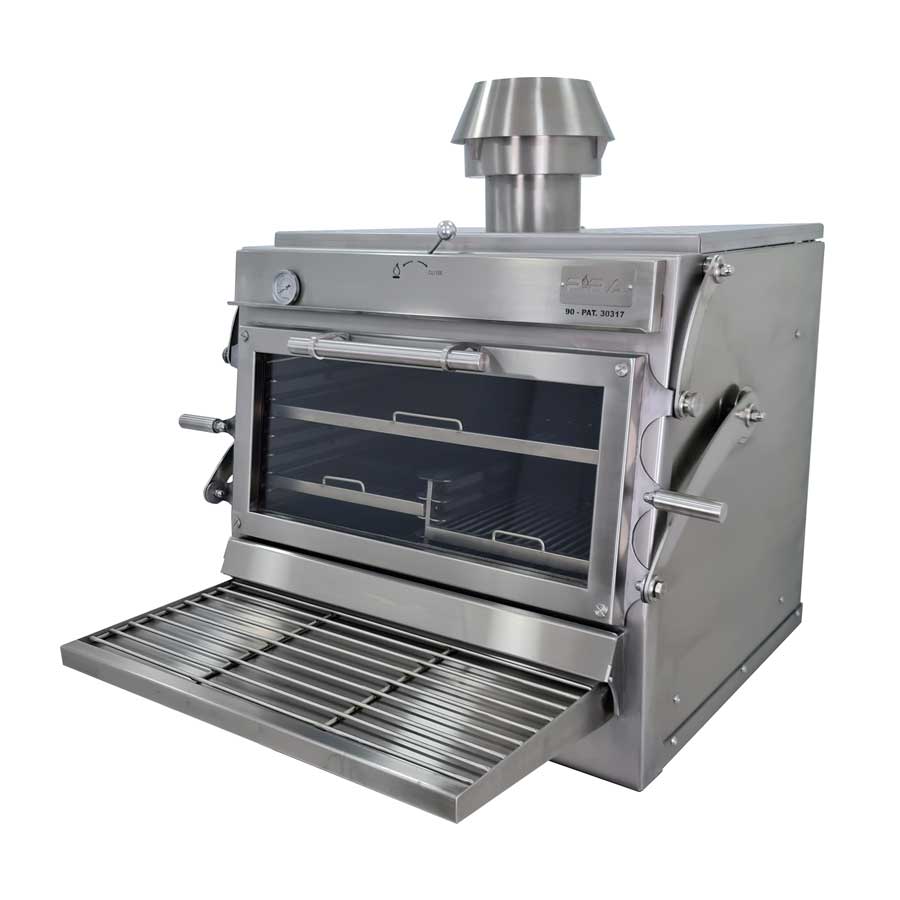 Pira 90 Silver ED Charcoal Oven - 500.107
