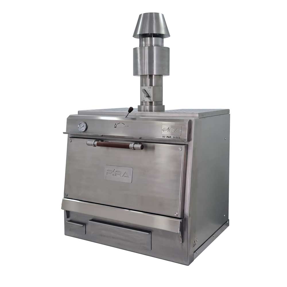 Pira 90 Silver SD Charcoal Oven - 500.106