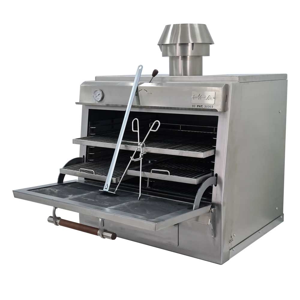 Pira 90 Silver SD Charcoal Oven - 500.106