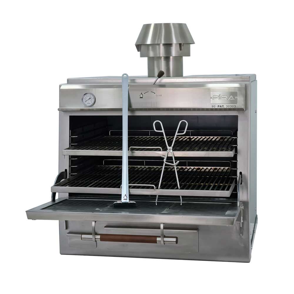 Pira 90 Silver SD Charcoal Oven - 500.106