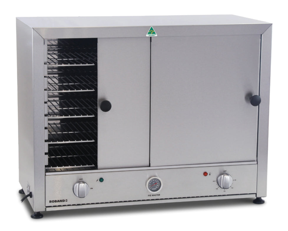 Roband Pie and Food Warmer Stainless Steel Door and Back - 100 Pies - PM100S