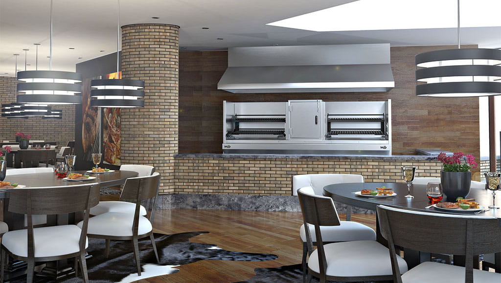 Scheer Parrilla 640 Charcoal & Wood Parrilla Grill - 1000mm Width - P640-1000