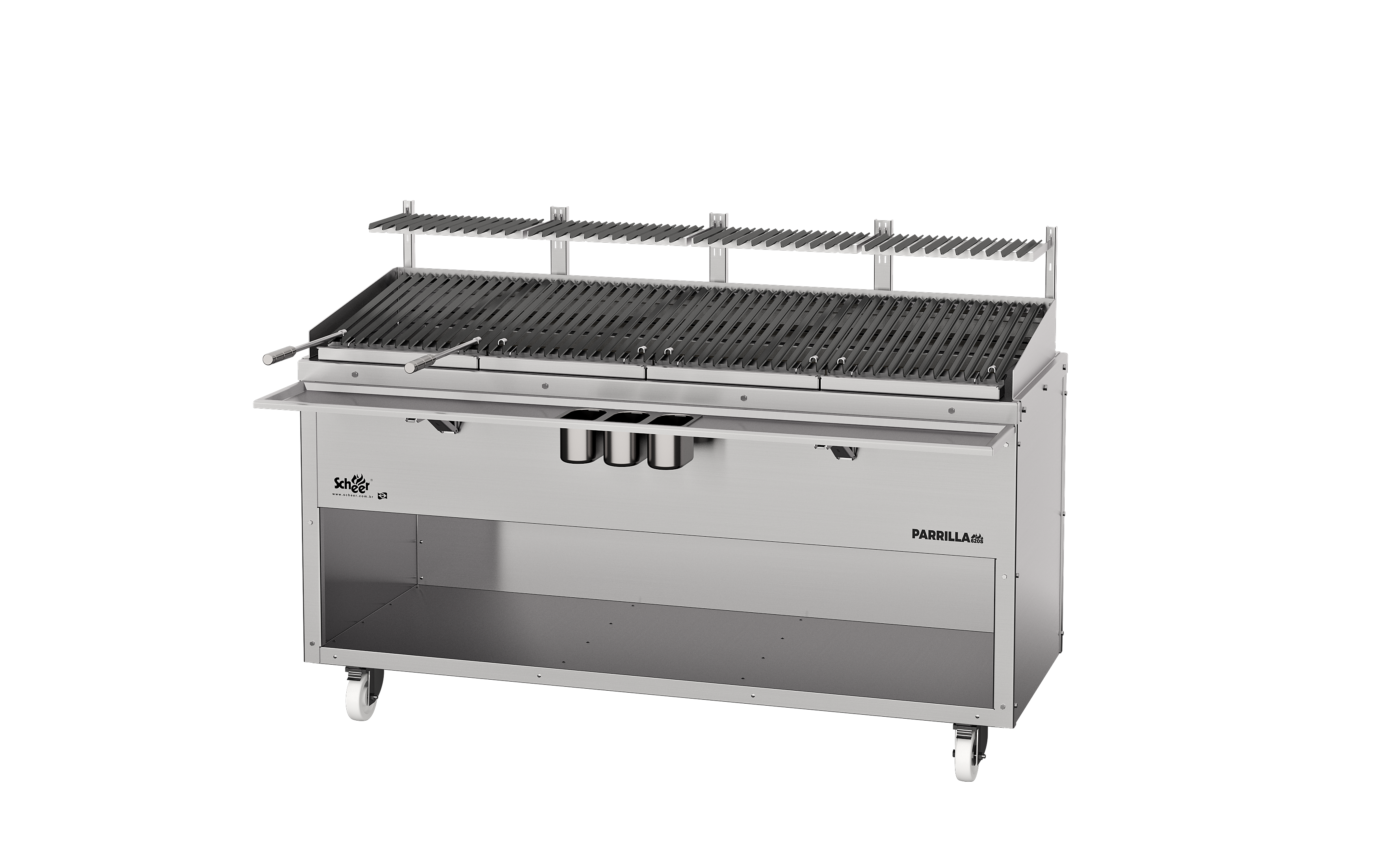Scheer Parrilla 620 Charcoal Grill with 4 sections - 1800mm Width - P620