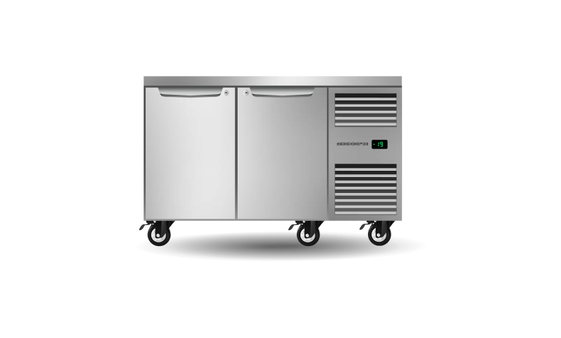 Skope Two Solid Door Underbench GN1/1 Right Hand Freezer 288L - PG11.UBF.2.SD.RH
