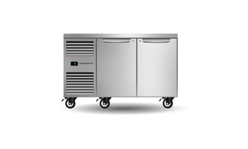 Skope Two Solid Door Underbench GN1/1 Freezer 288L - PG11.UBF.2.SD