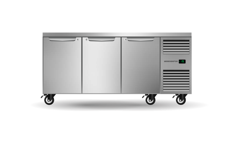 Skope Three Solid Door Underbench GN1/1 Right Hand Freezer 447L - PG11.UBF.3.SD.RH