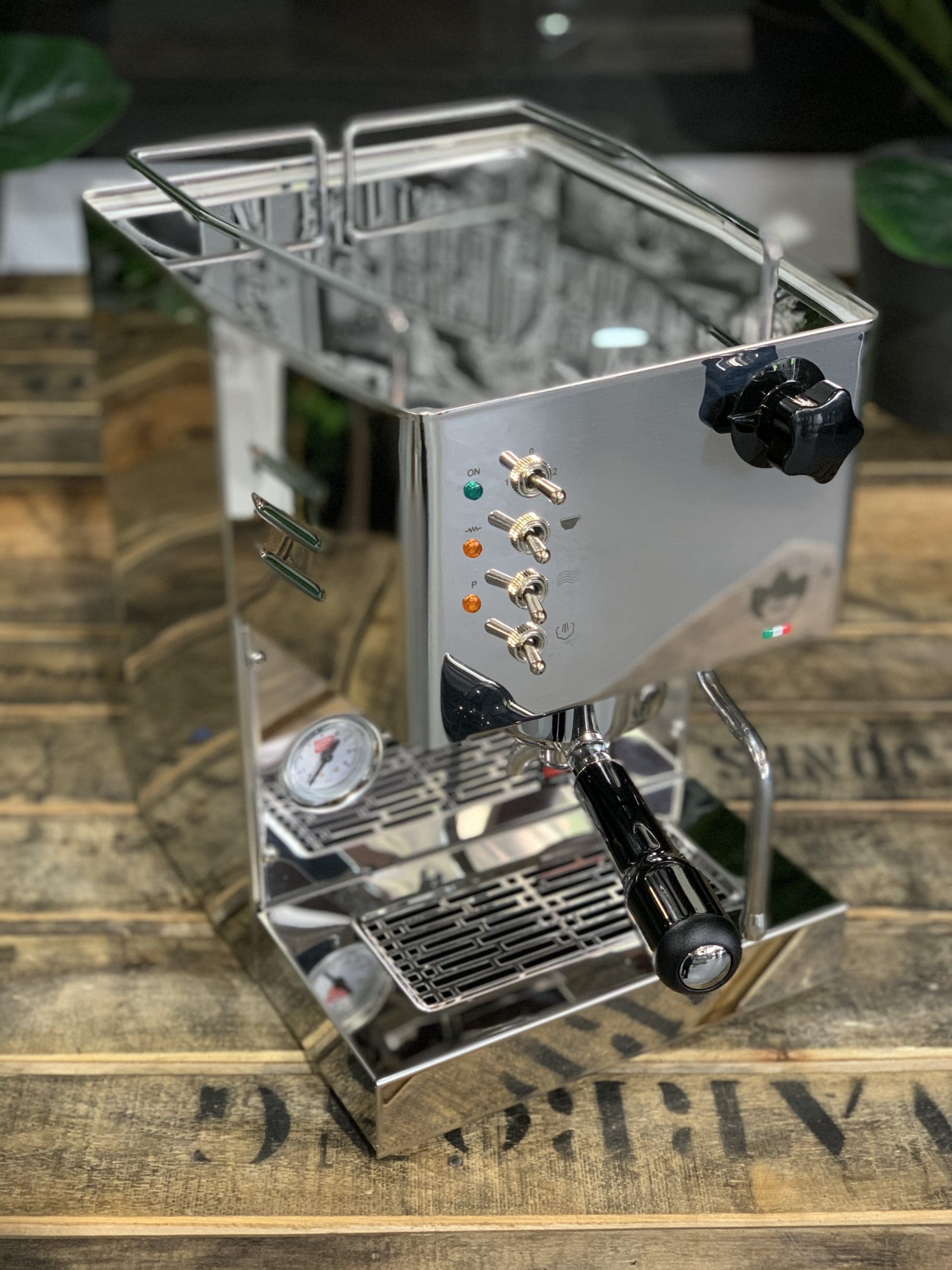 Quick Mill Pippa Tank - 1 Group Commercial Espresso Machine - Stainless