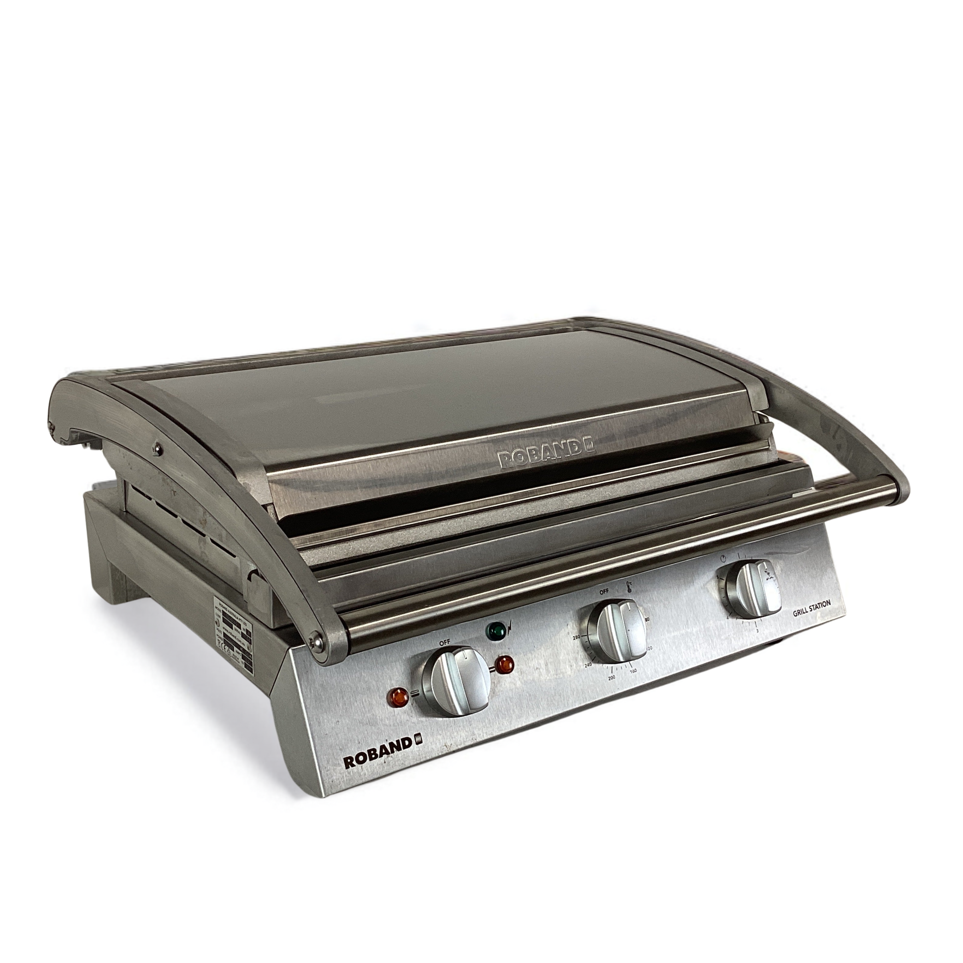 Roband Grill Station 8 slice, Smooth Plates with Electronic Timer 10A - GSA810SE