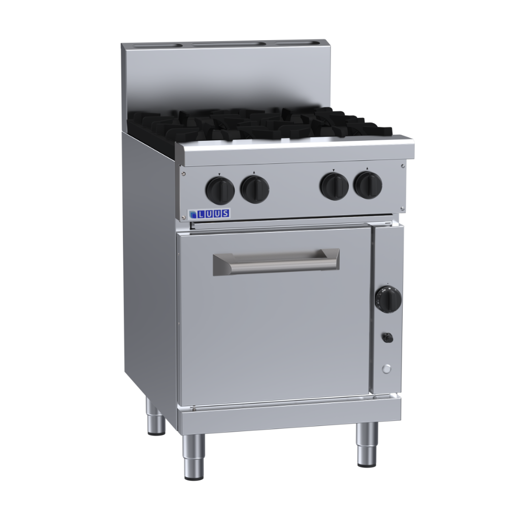Luus RF-4B 600mm Commercial 4 Burner Range with Convection Oven RF-4B-LPG