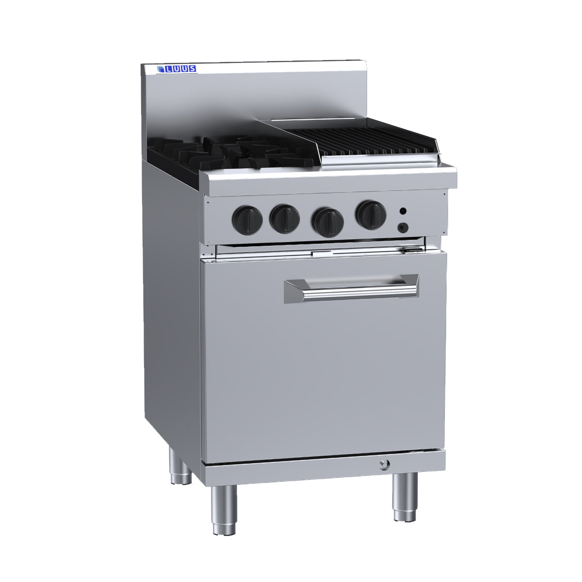 Luus 2 Burner 300mm Chargrill with Oven RS-2B3C-NG - Natural Gas