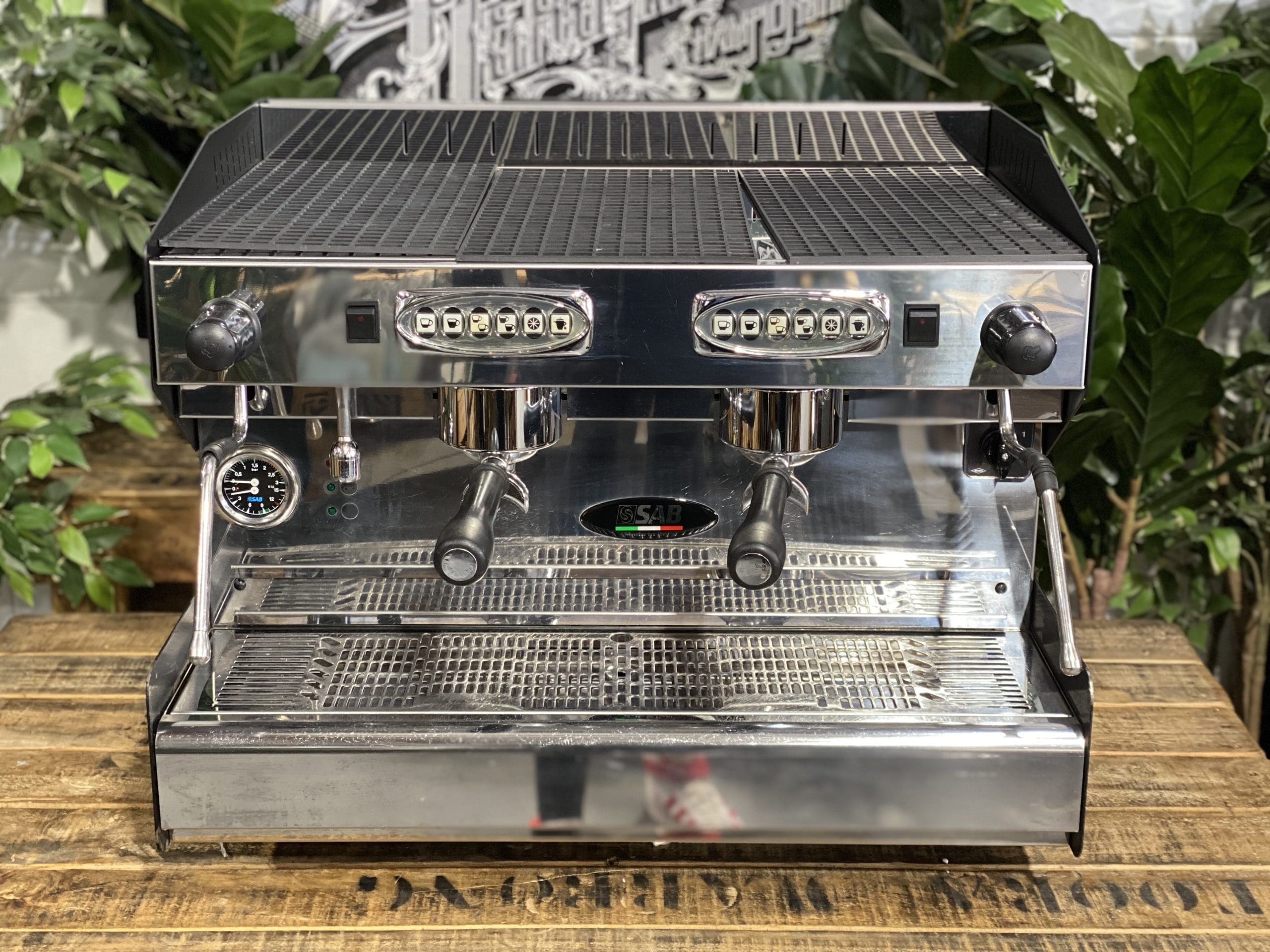 SAB Jolly Prestige 2 Group Black & Stainless Steel Espresso Coffee Machine - 29450