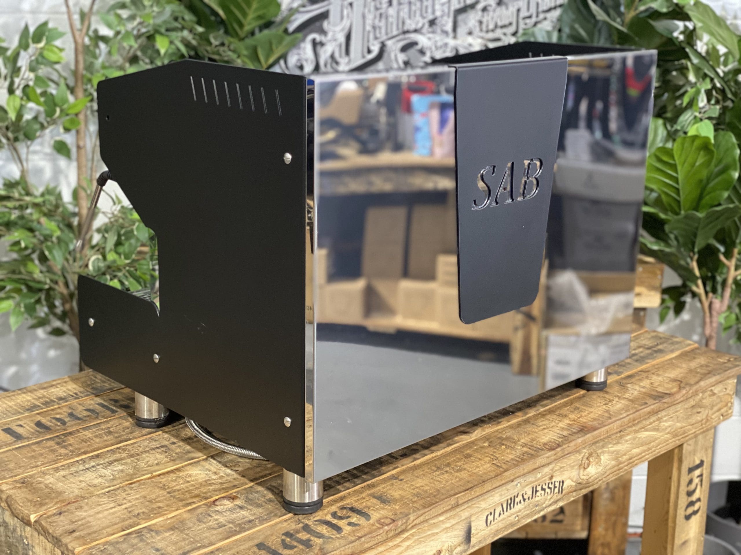 SAB Jolly Prestige 2 Group Black & Stainless Steel Espresso Coffee Machine - 29450