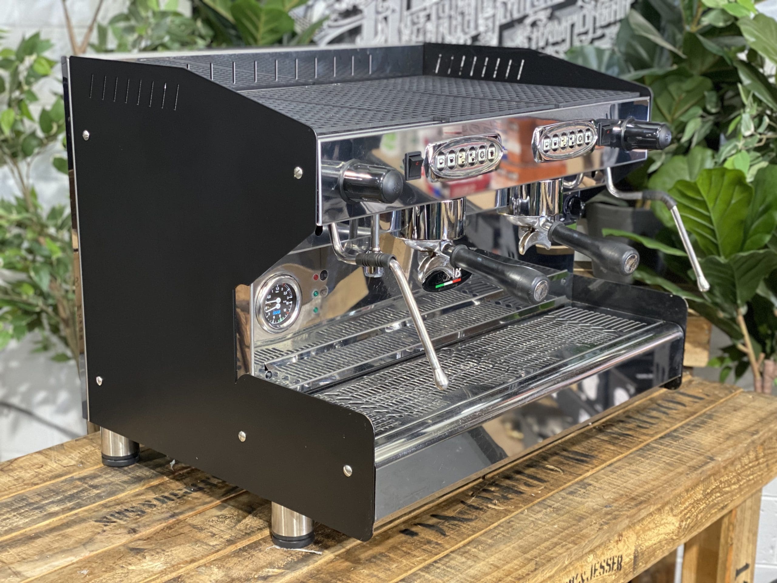SAB Jolly Prestige Black - 2 Group Commercial Espresso Machine - Stainless Steel