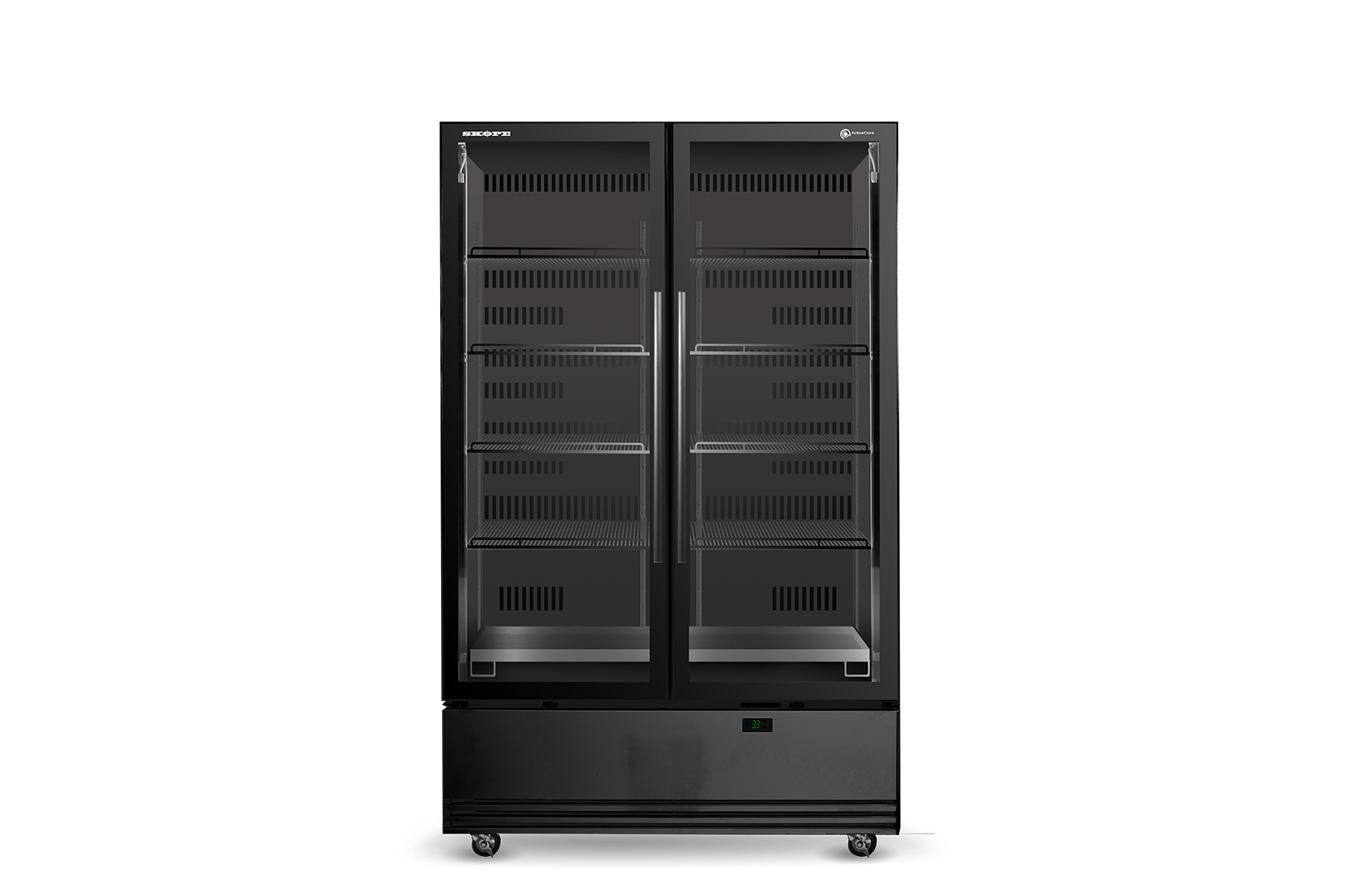 Skope SKB1200N-A 2 Glass Door Display or Storage Fridge
