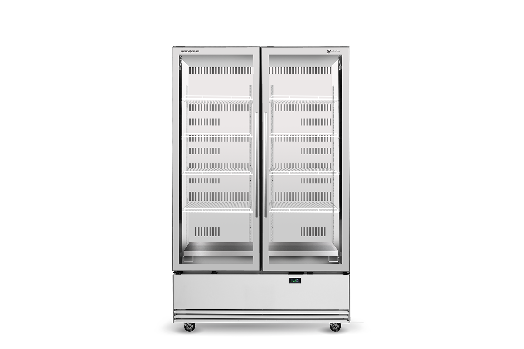 Skope SKB1200N-A 2 Glass Door Display or Storage Fridge