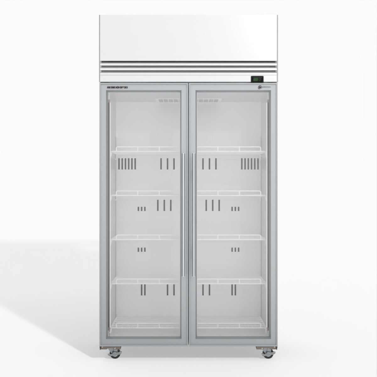 Skope TMF1000N-A 2 1 Glass Door Upright Display or Storage Freezer 896L - White - TMF1000N-A