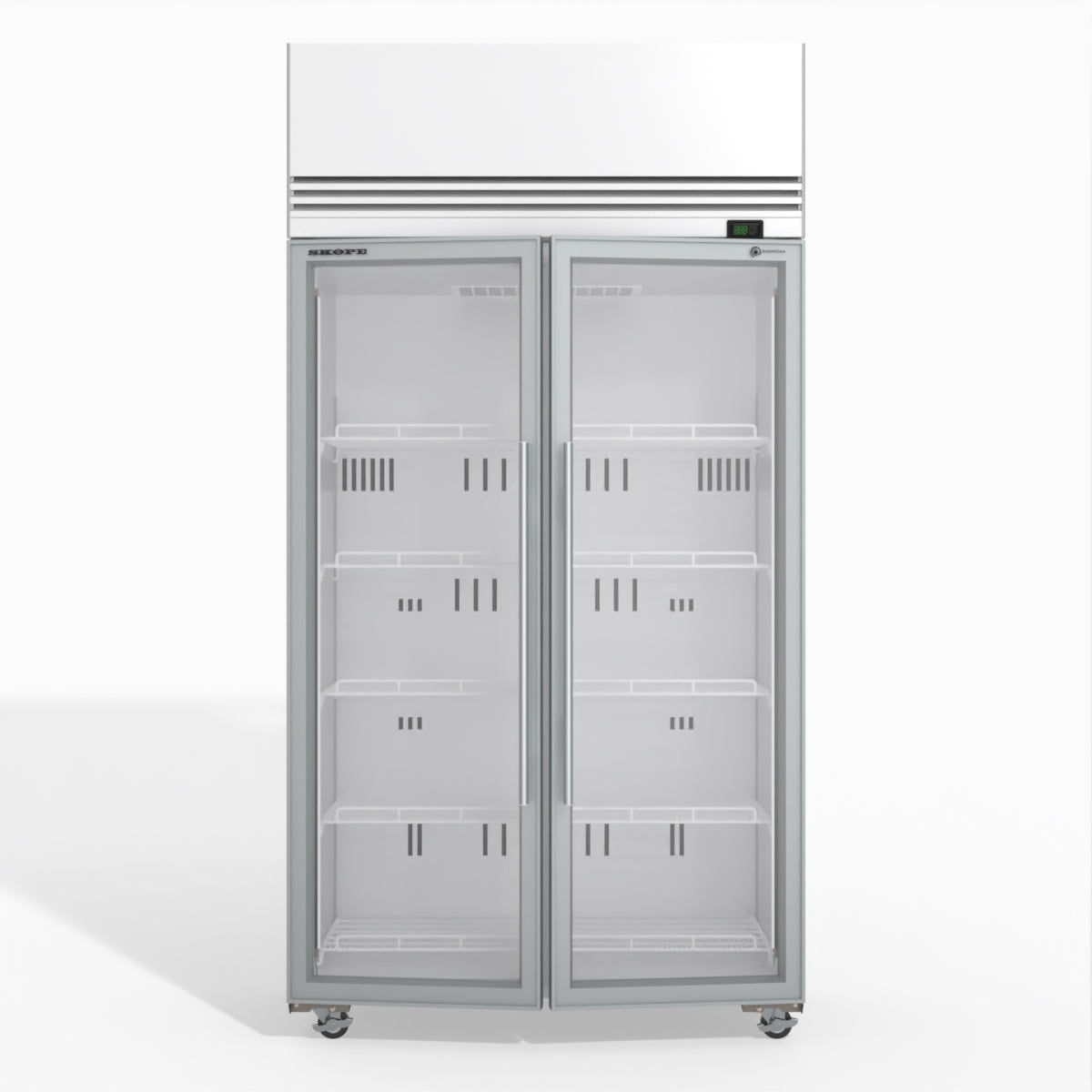 Skope TMF1000N-A 2 1 Glass Door Upright Display or Storage Freezer 896L - White - TMF1000N-A