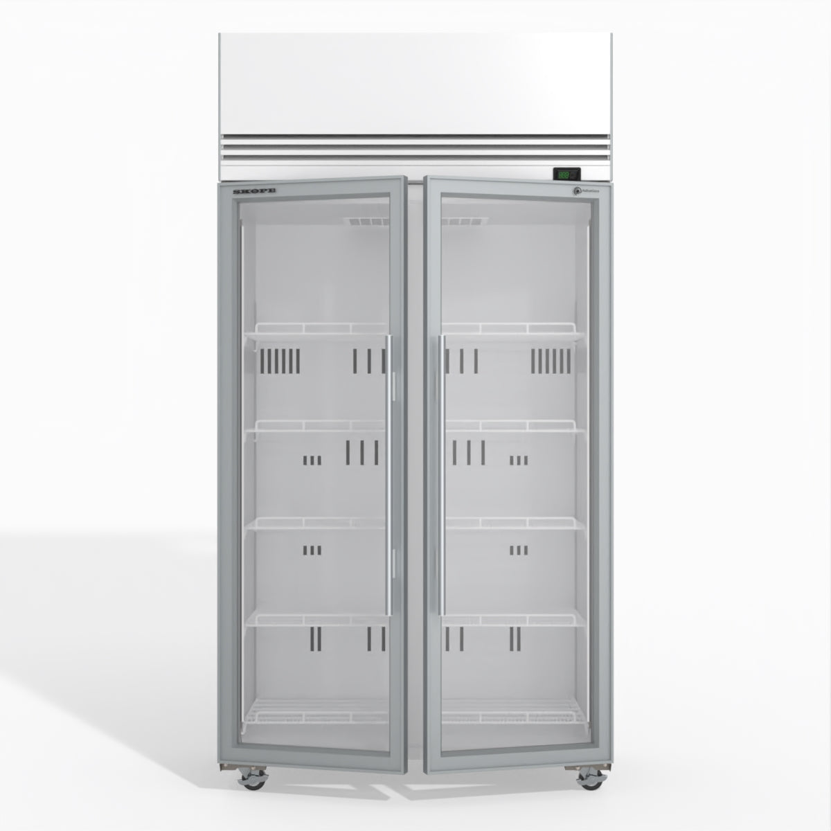 Skope TMF1000N-A 2 1 Glass Door Upright Display or Storage Freezer 896L - White - TMF1000N-A