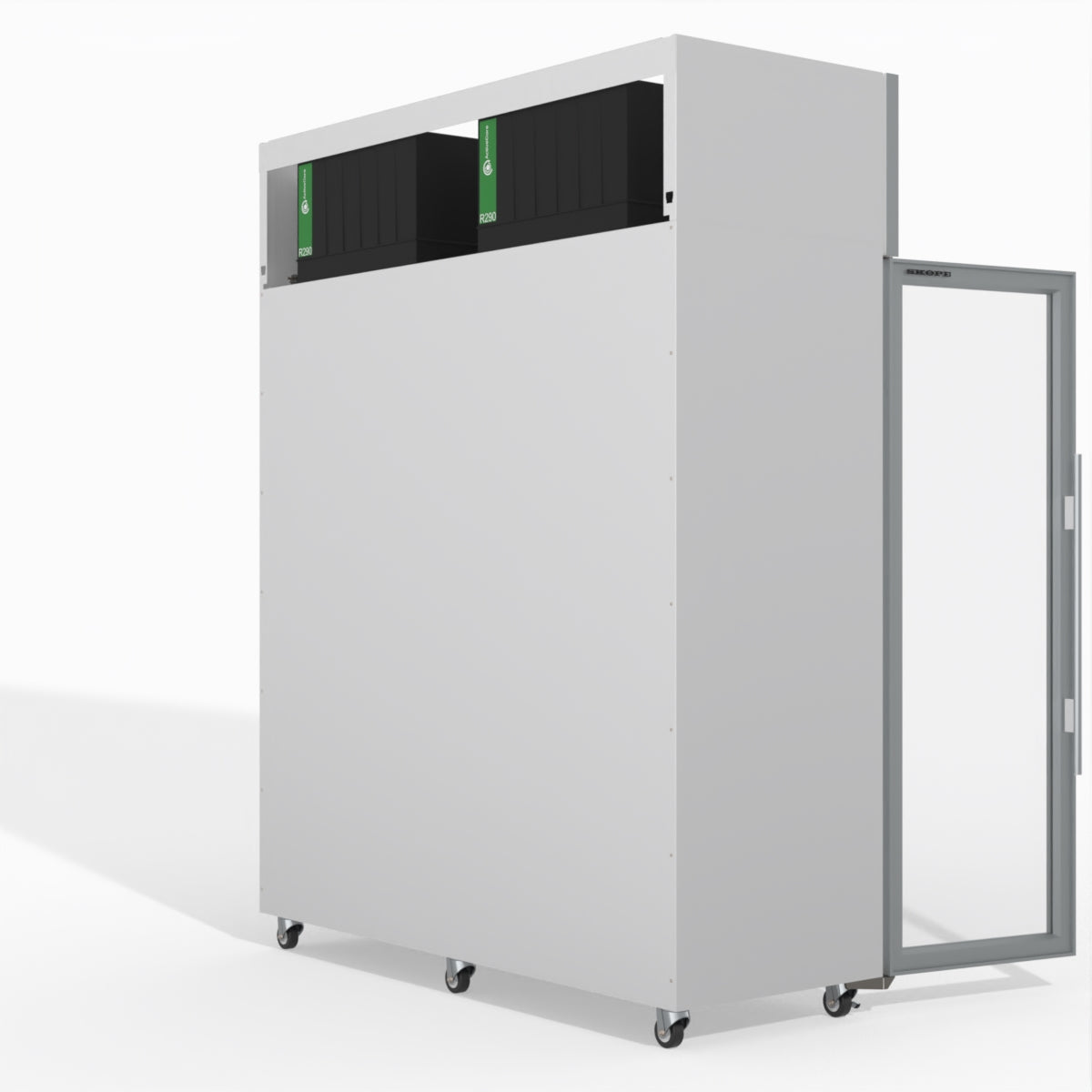 Skope TMF1500N-A 3 Glass Door Display or Storage Freezer Lit Sign 1396L - White - TMF1500N-A