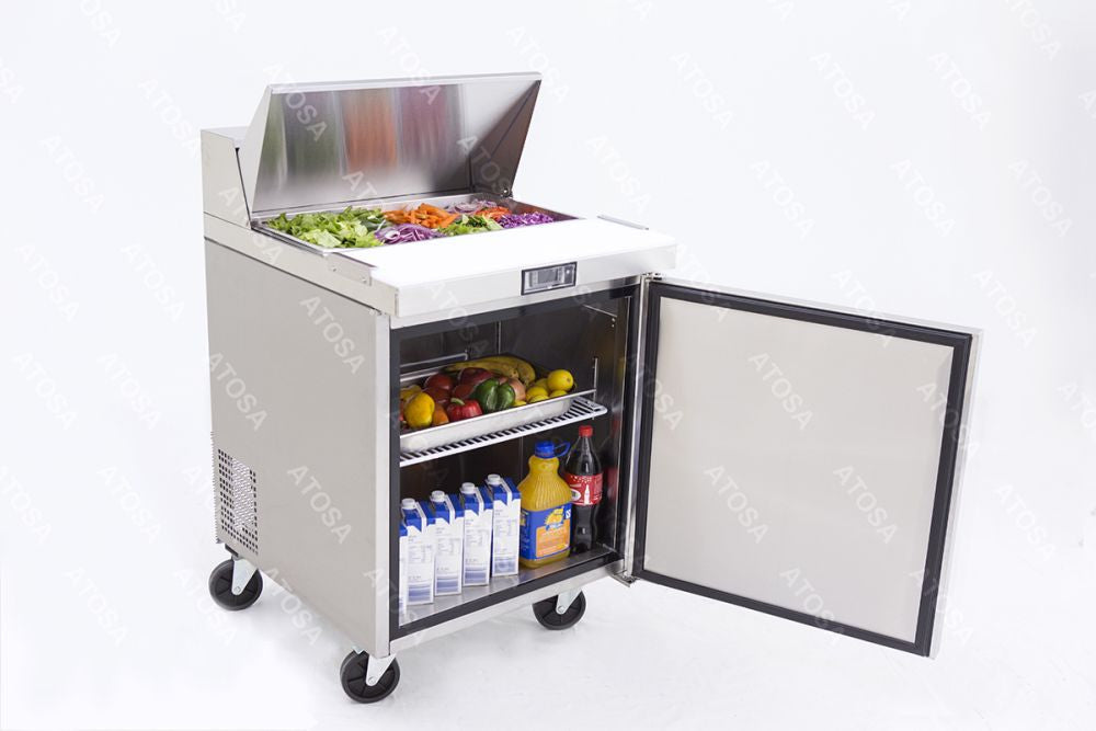 Atosa Single Door Sandwich Prep Table Refrigerator MSF8301