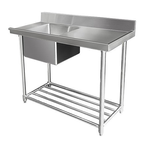 Mixrite Stainless Steel Dishwasher Single Inlet Right Sink - 600mmD WSS16120R