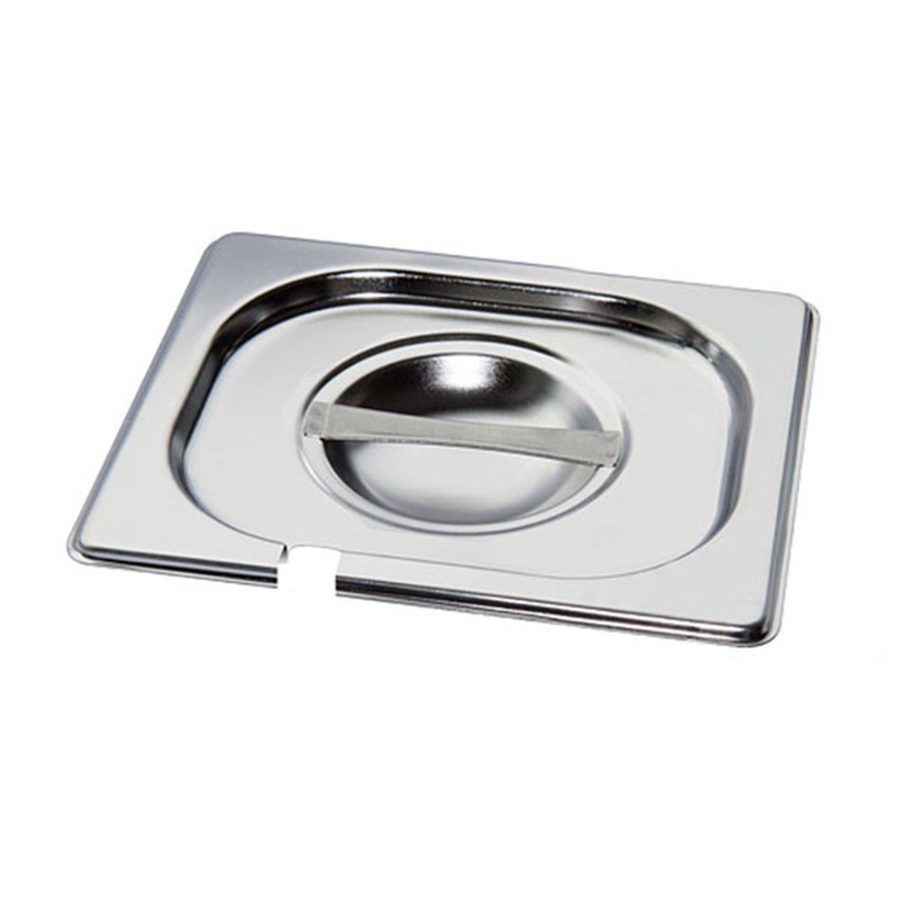 Mixrite 2/3 Lids with cut for spoon 12 x Stainless Steel Lids with Cut for Spoon 353x325 mm P23000