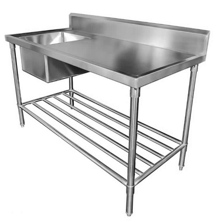 Mixrite Sink Bench with Splashback 2100 x 600 x 900 mm SS1621L