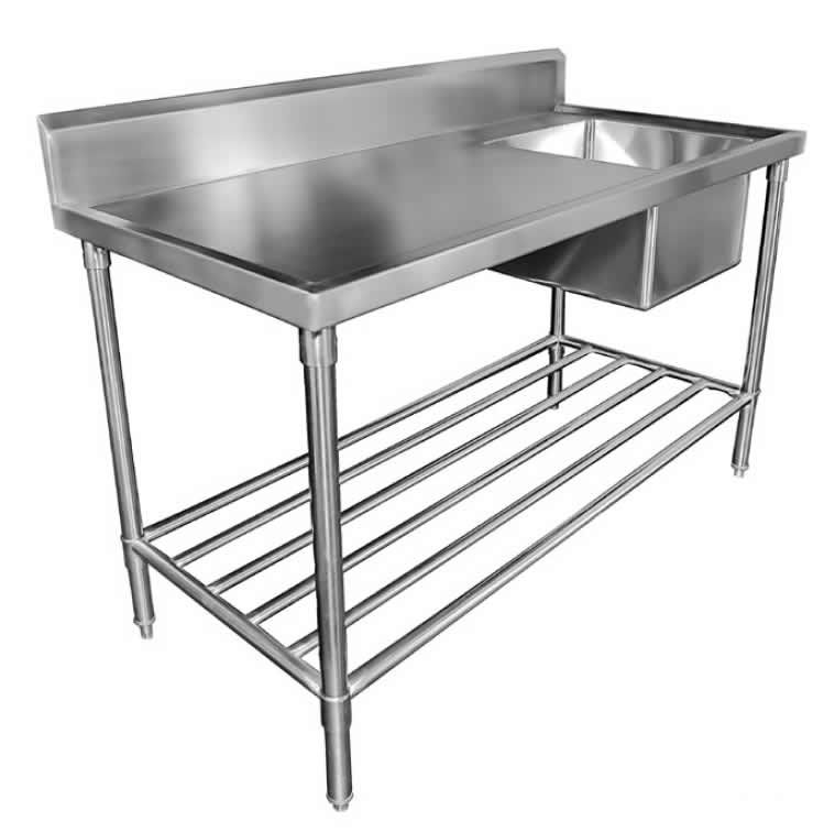 Mixrite Sink Bench with Splashback 2400 x 600 x 900 mm SS1624R