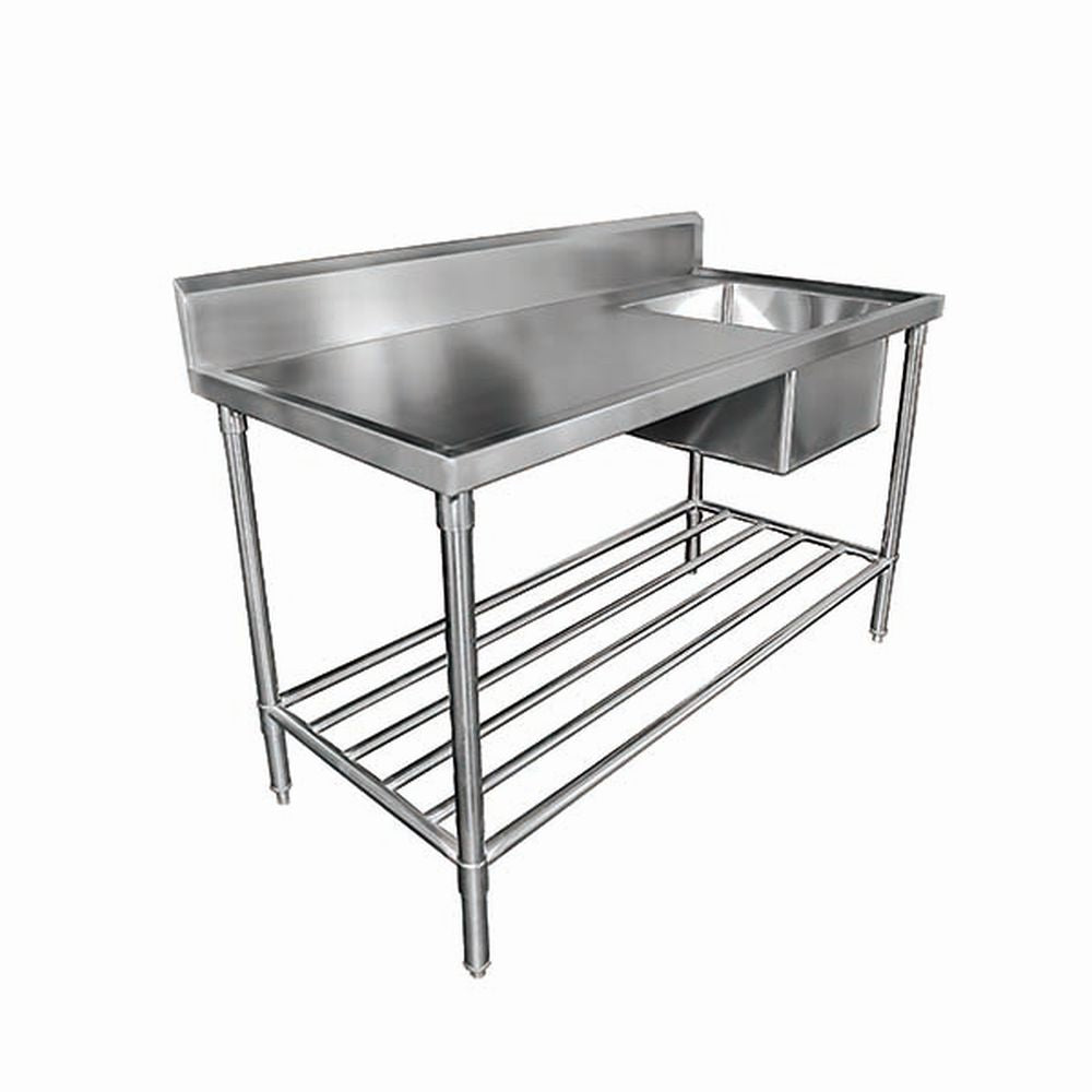 Mixrite Sink Bench with Splashback 1500 x 600 x 900 mm SS1615C