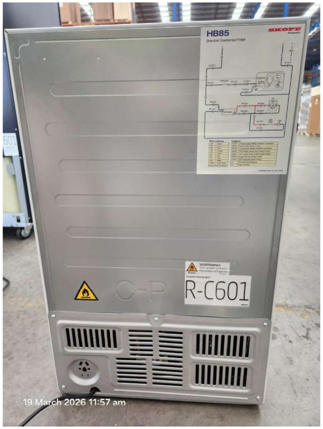 CLEARANCE - Skope HB85 1 Glass Door Compact Display Fridge - HB85-HA251116384