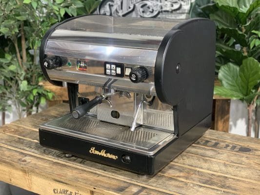San Marino Lisa Junior 1 Group Volumetric Black Espresso Coffee Machine - 7527