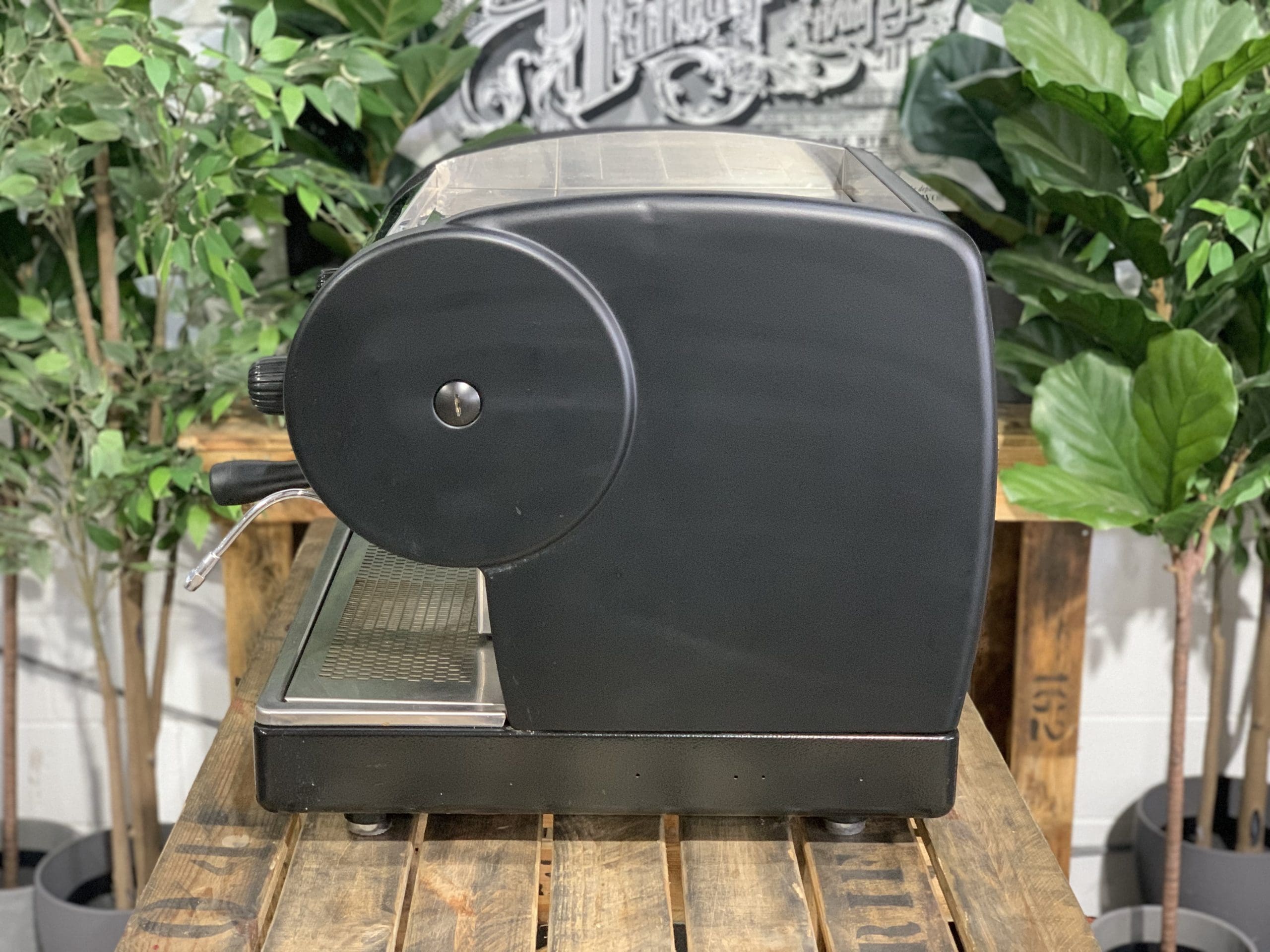 San Marino Lisa Junior 1 Group Volumetric Black Espresso Coffee Machine - 7527