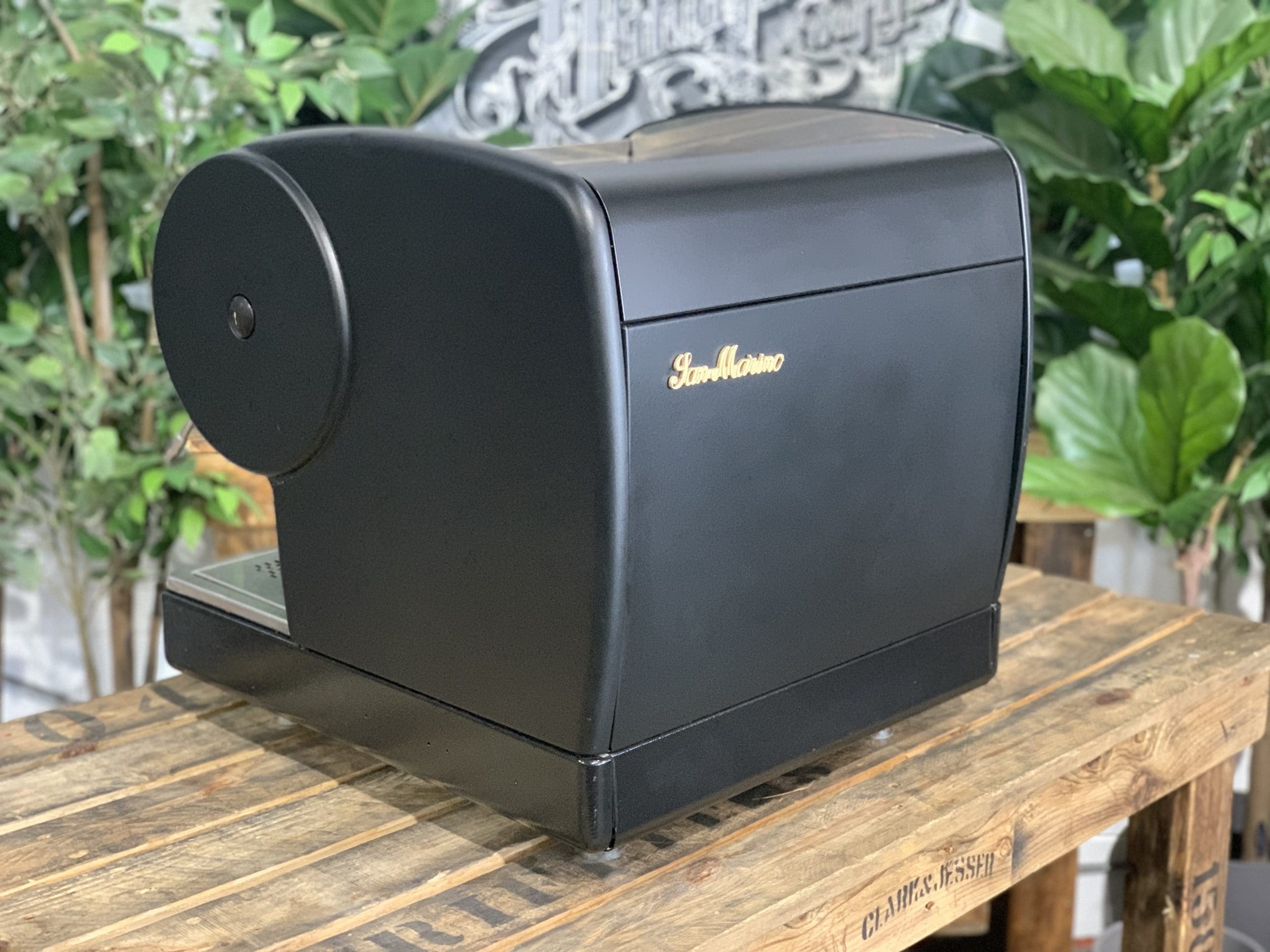 San Marino Lisa Junior 1 Group Volumetric Black Espresso Coffee Machine - 7527