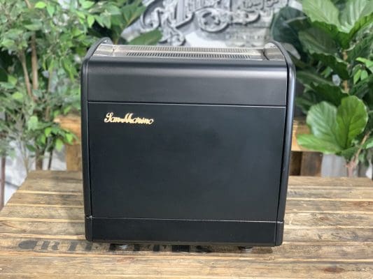 San Marino Lisa Junior 1 Group Volumetric Black Espresso Coffee Machine - 7527