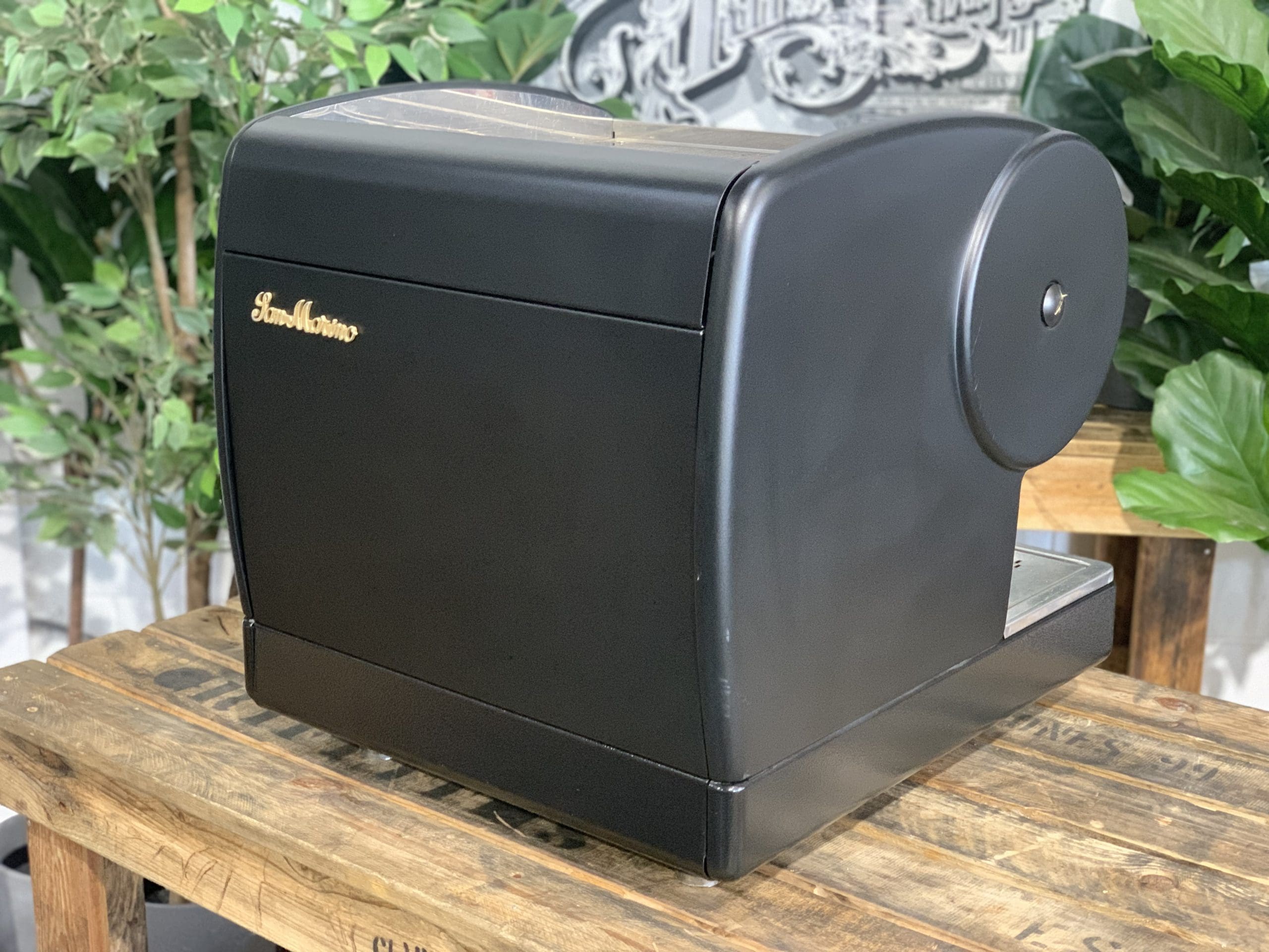 San Marino Lisa Junior 1 Group Volumetric Black Espresso Coffee Machine - 7527