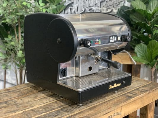 San Marino Lisa Junior 1 Group Volumetric Black Espresso Coffee Machine - 7527