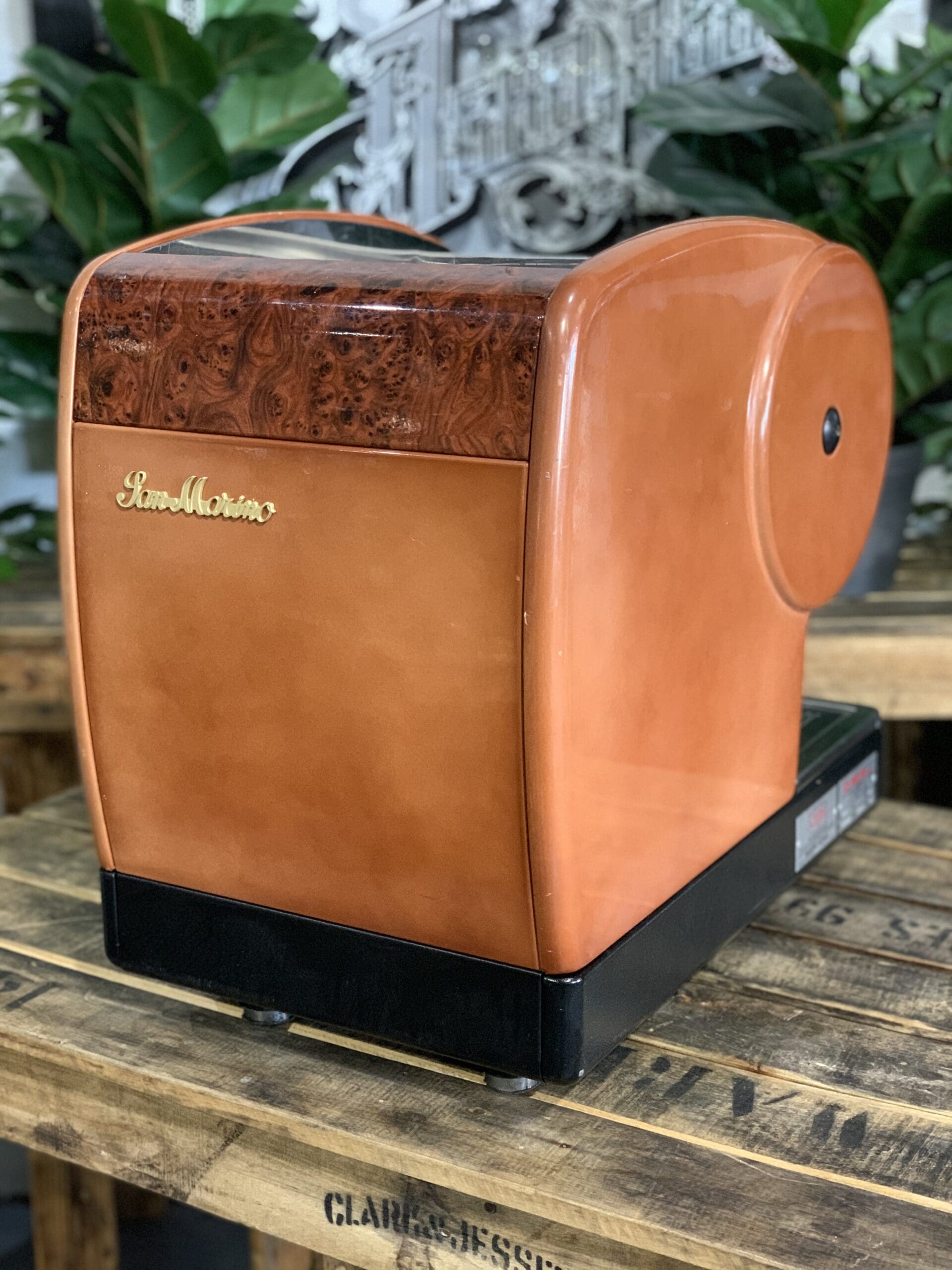 San Marino Lisa Junior 1 Group Brier Wood Espresso Coffee Machine - 1125