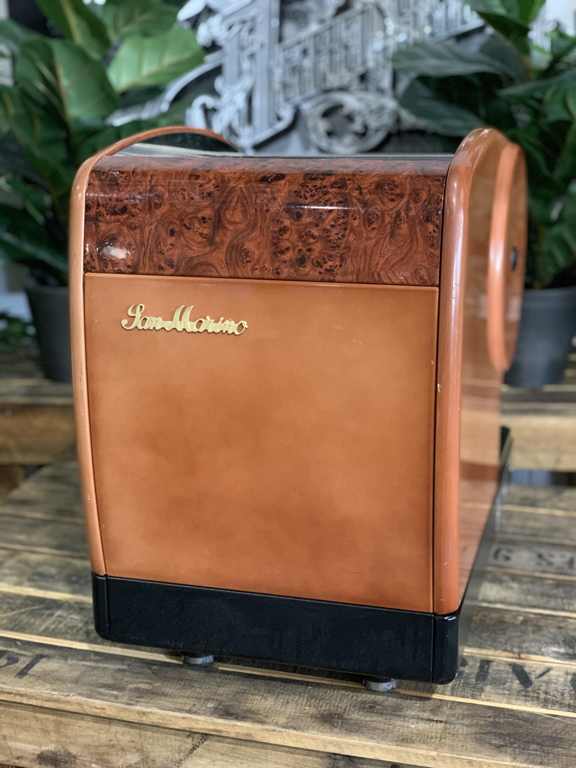 San Marino Lisa Junior 1 Group Brier Wood Espresso Coffee Machine - 1125