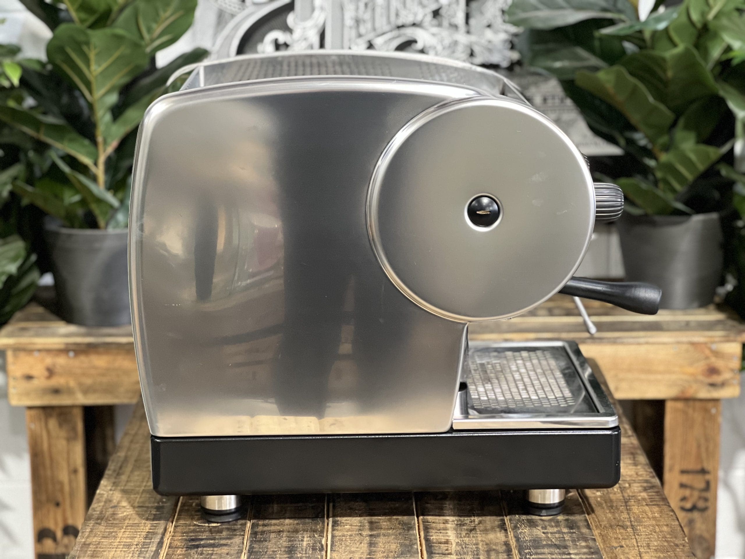 San Marino Lisa R Junior 1 Group Black & Stainless Espresso Coffee Machine - 36308