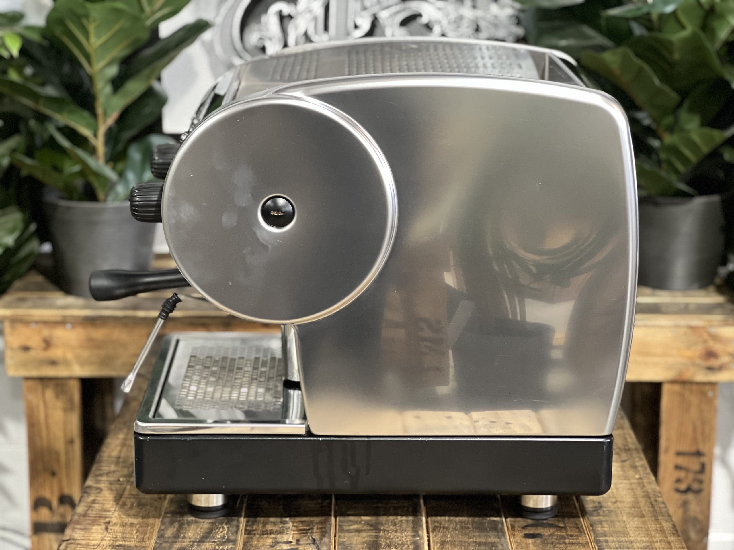 San Marino Lisa R Junior 1 Group Black & Stainless Espresso Coffee Machine - 36308