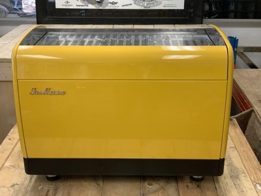 San Marino Lisa R - 2 Group Commercial Espresso Machine - Yellow
