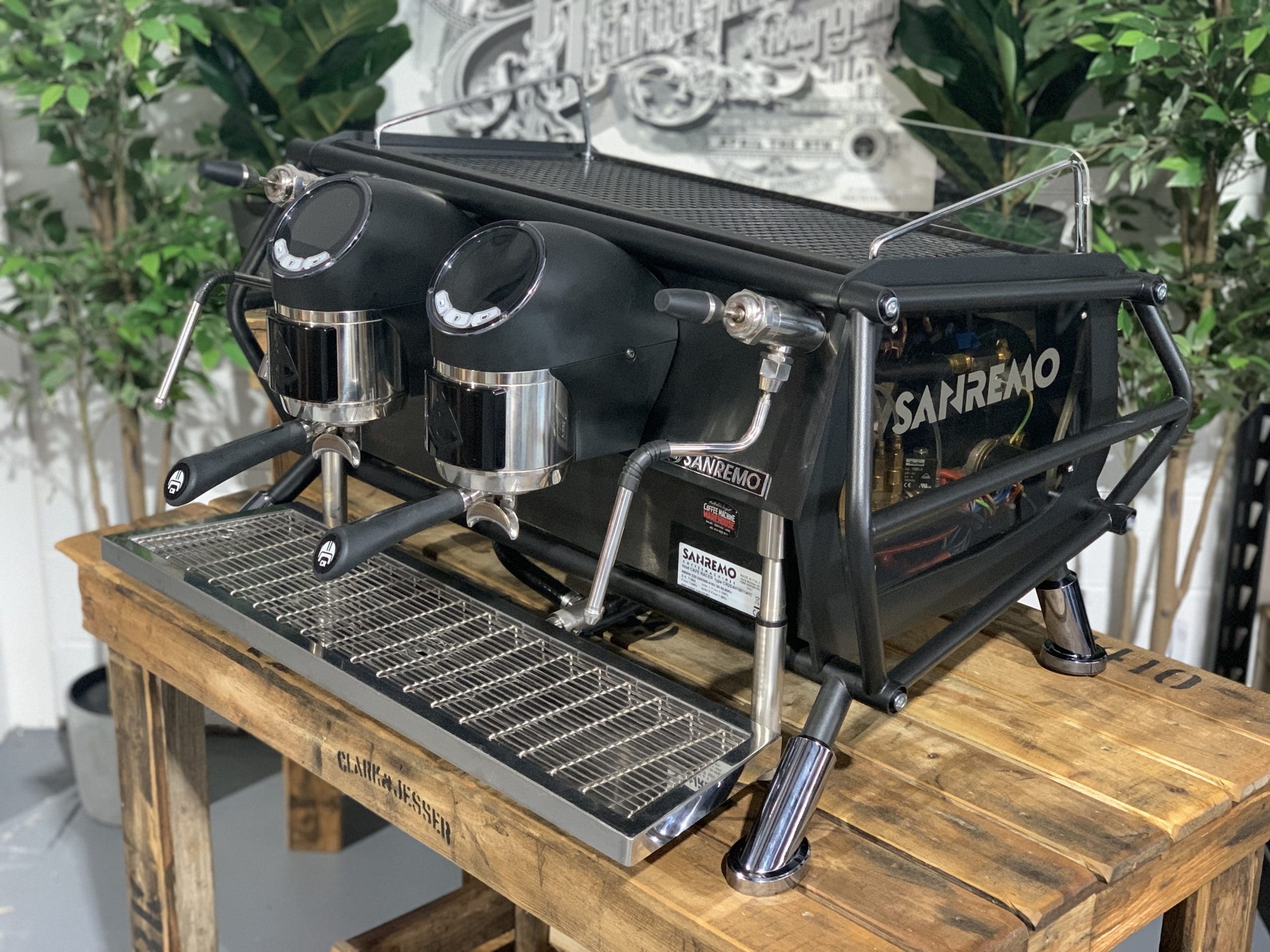 San Remo Cafe Racer - 2 Group Commercial Espresso Machine - Black