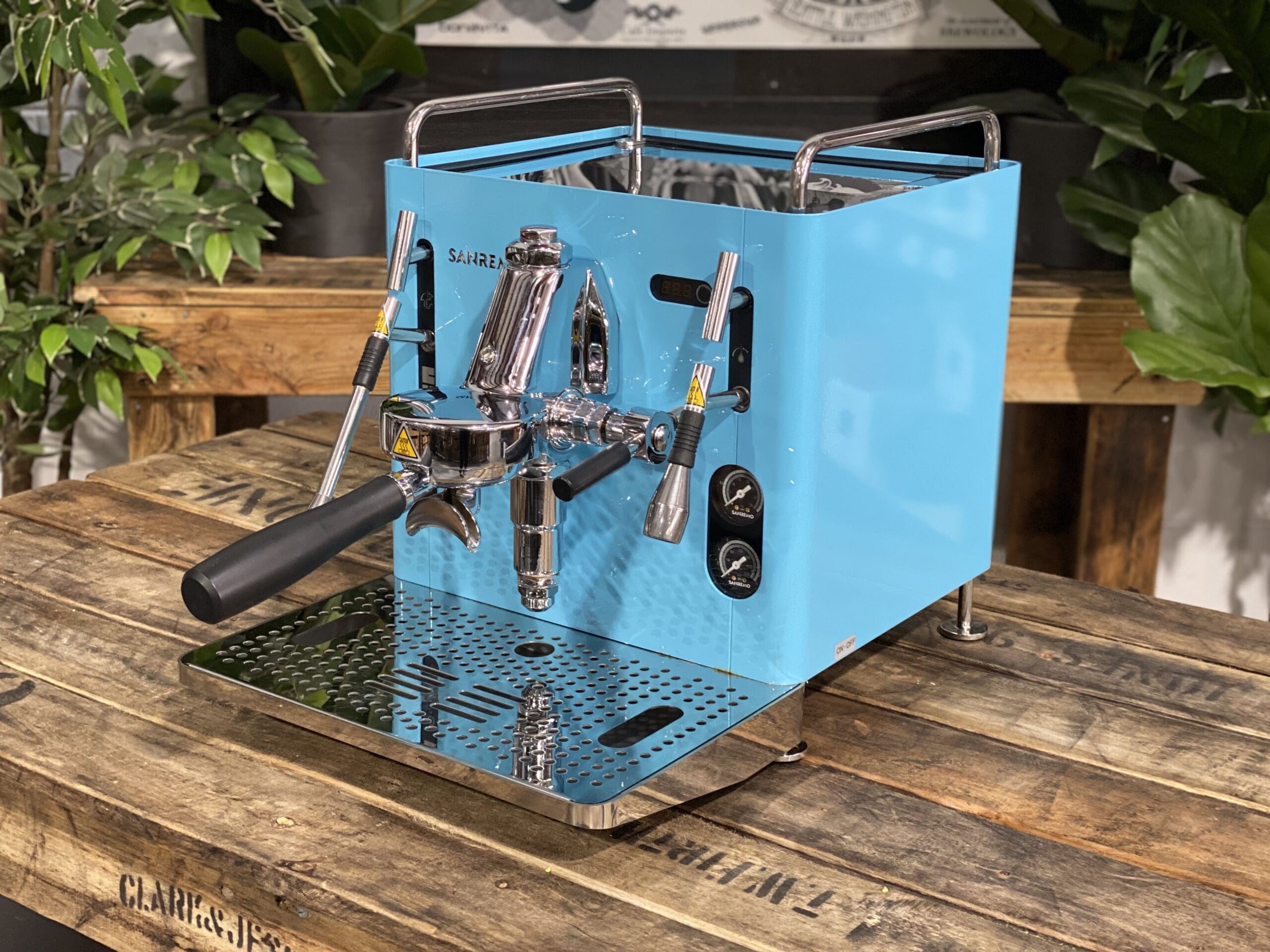 San Remo Cube R 1 Group Blue Espresso Coffee Machine - 15231