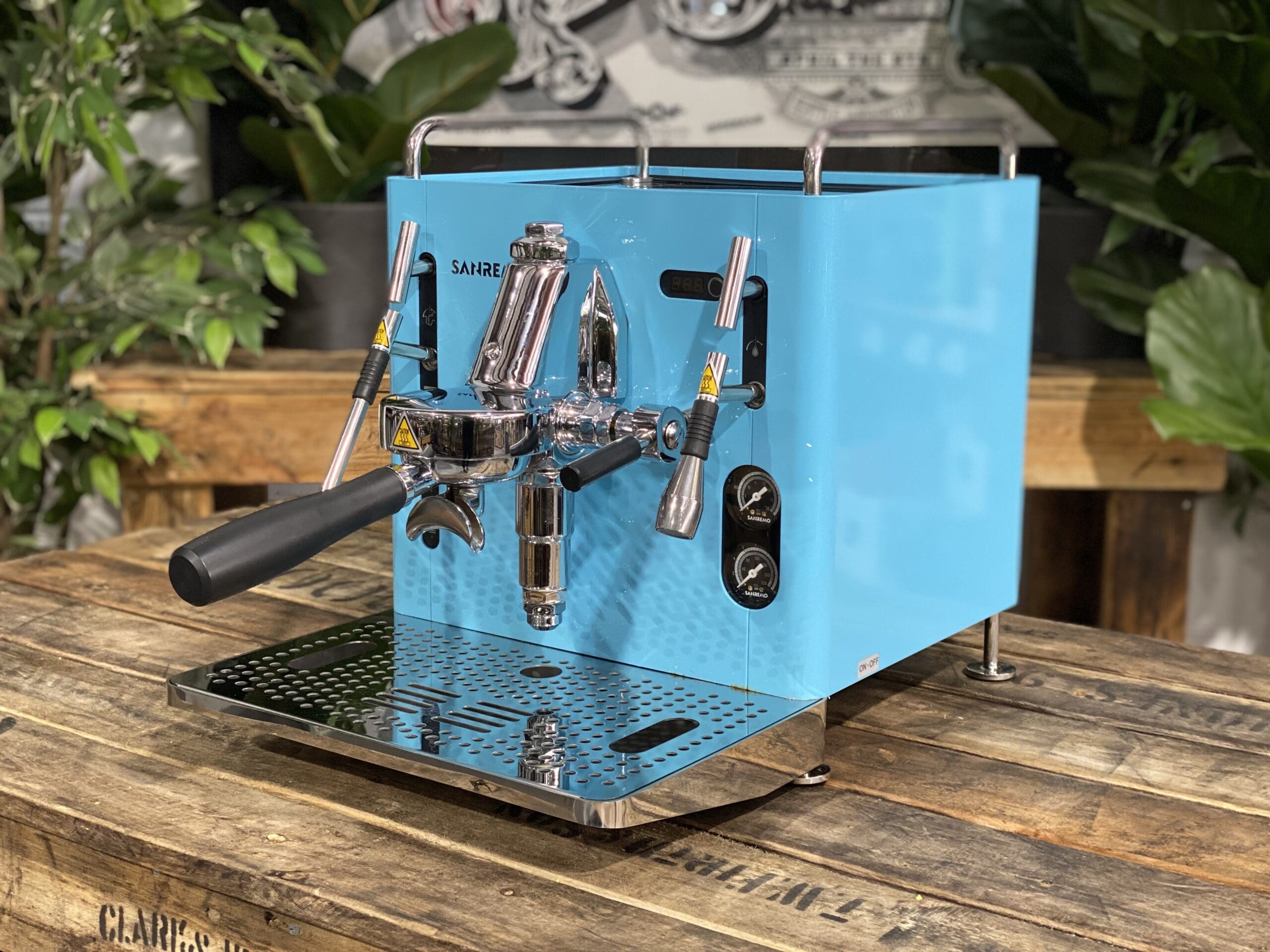 San Remo Cube R 1 Group Blue Espresso Coffee Machine - 15231