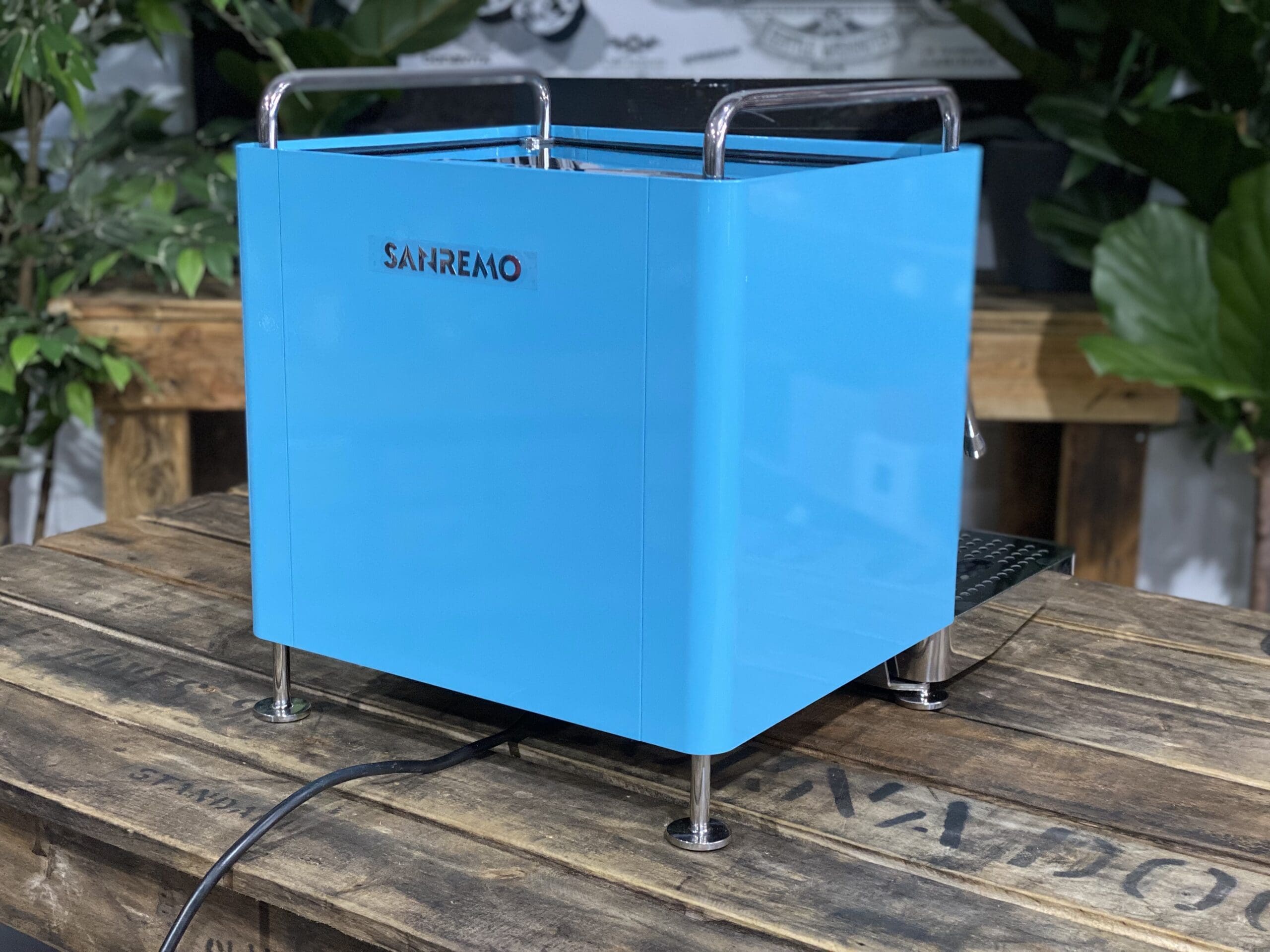 San Remo Cube R 1 Group Blue Espresso Coffee Machine - 15231