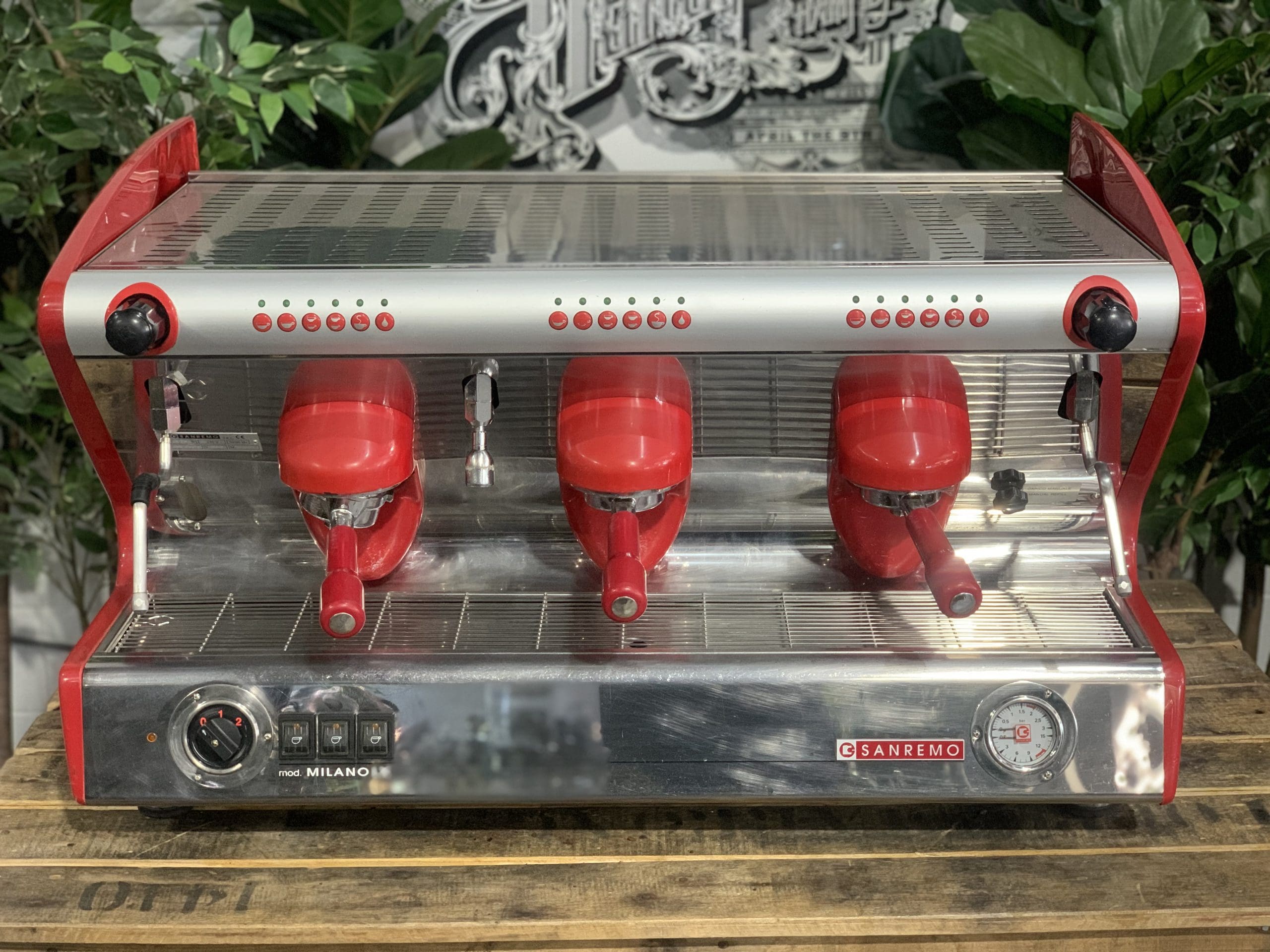 San Remo Milano LX - 3 Group Commercial Espresso Machine