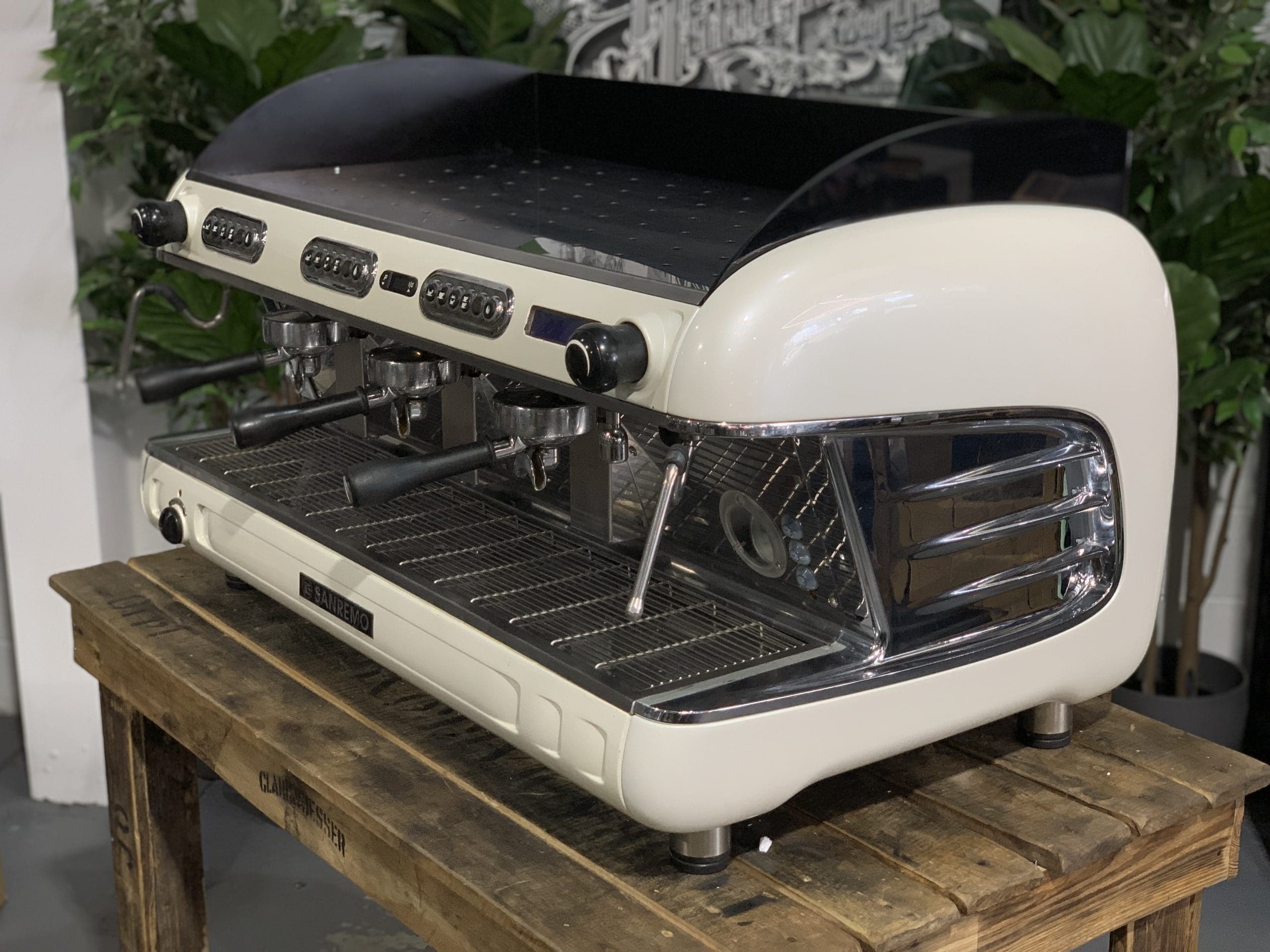San Remo Verona - 3 Group Commercial Espresso Machine - White