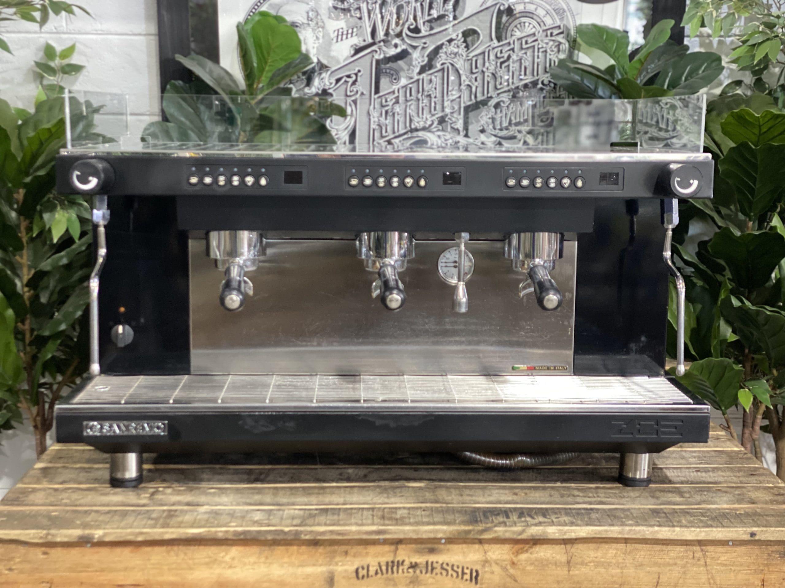 San Remo Zoe Competition High Cup - 3 Group Commercial Espresso Machine - Black