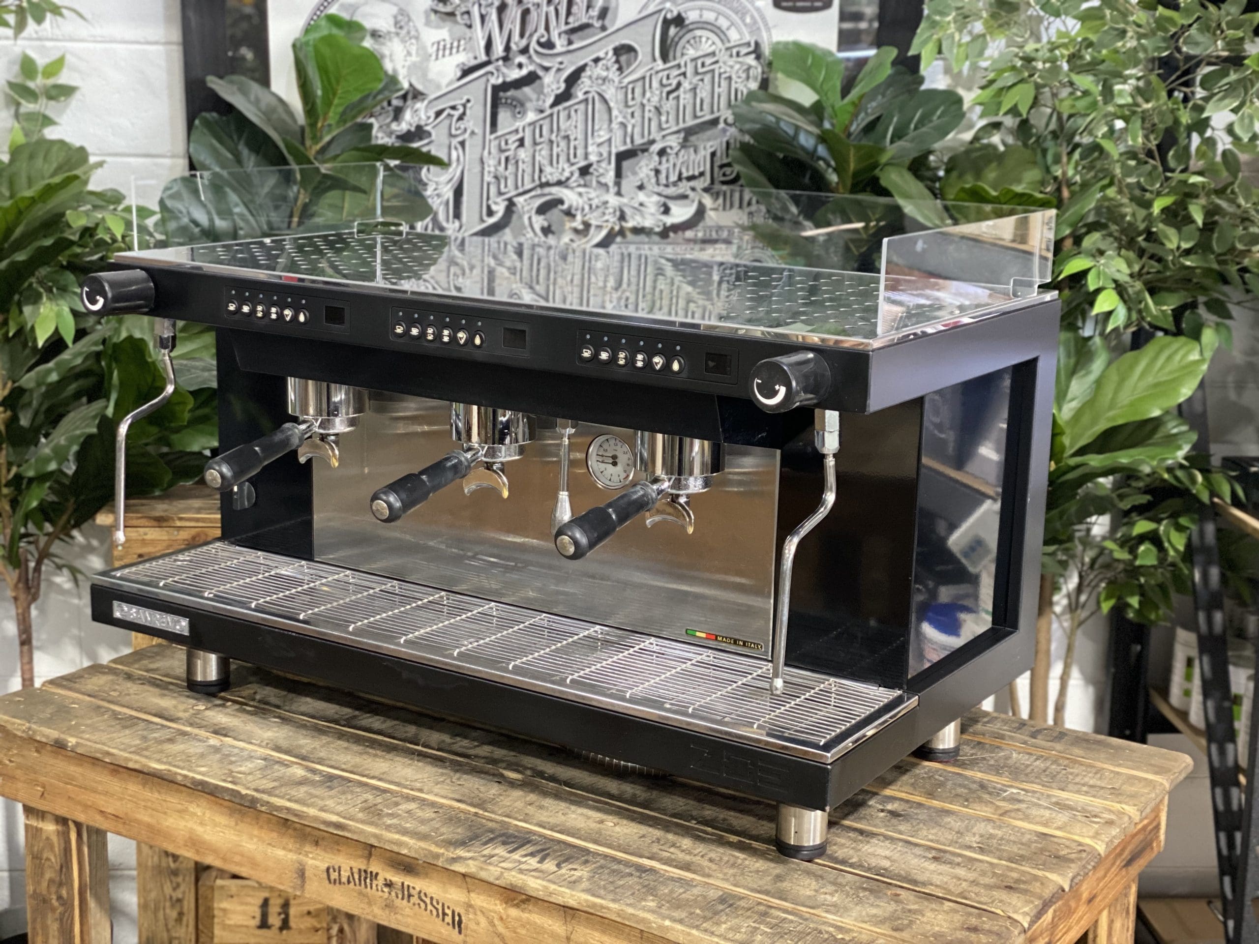 San Remo Zoe Competition High Cup - 3 Group Commercial Espresso Machine - Black