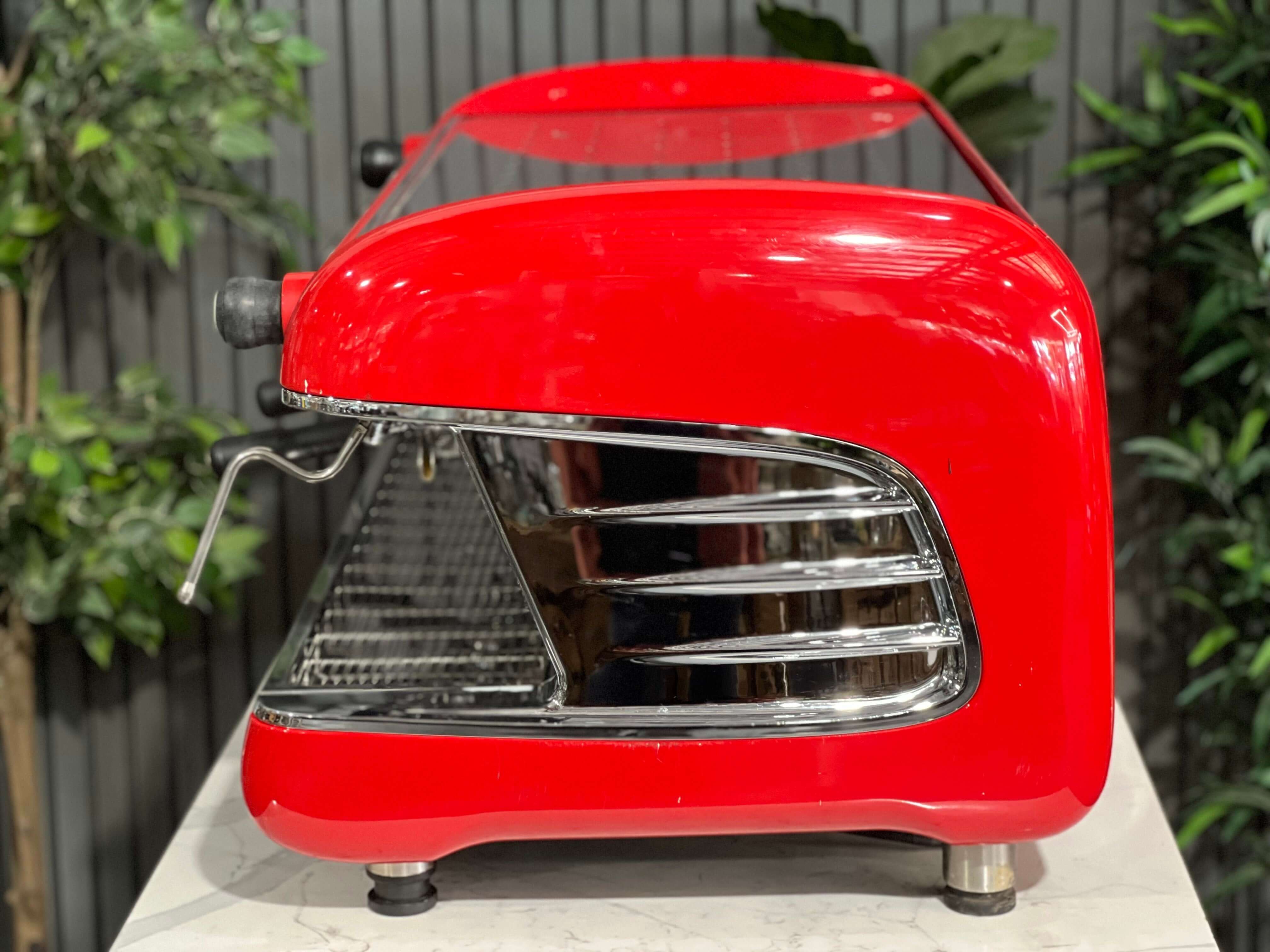 San Remo Verona - 3 Group Commercial Espresso Machine - Red